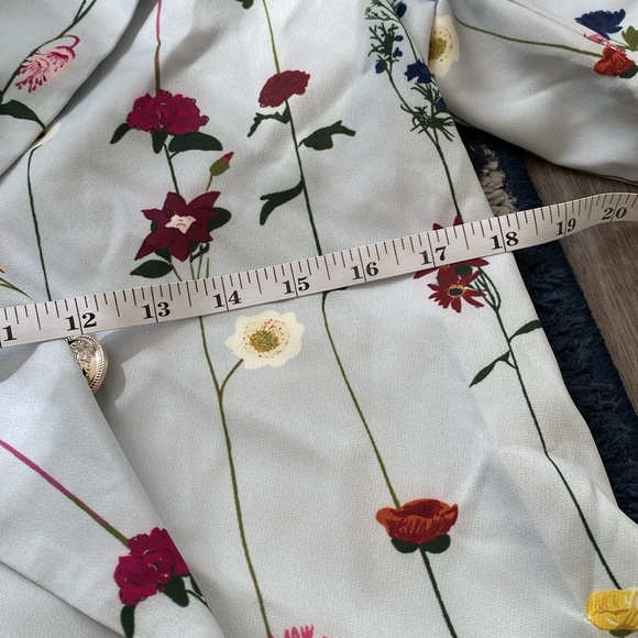 Floral light blue Blazer - Unknown Brand - Never worn - Picture 6 of 7